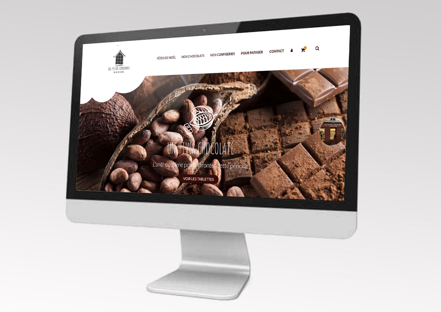 Site Web Les Petits chocolats maison Création du Site Web, e-commerce Les Petits chocolats maison, Boulogne Billancourt