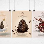 Création graphique de flyers (noël, pâques, halloween) pour la chocolaterie Les Petits Chocolats maison à Boulogne Billancourt