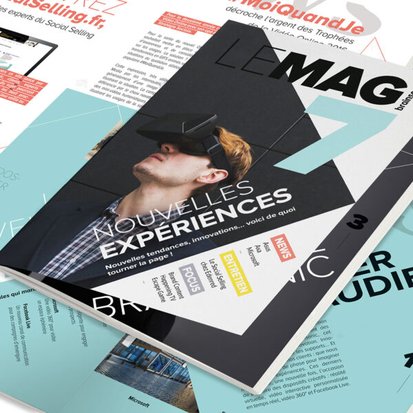 Création graphique Magazine pour Brainsonic